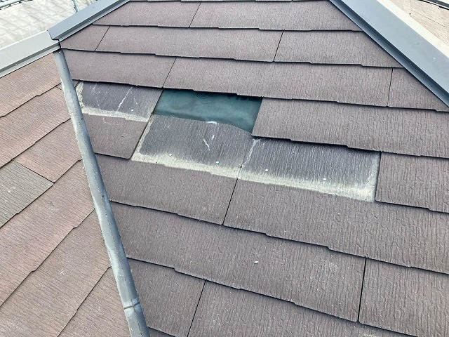 スレート板の撤去完了